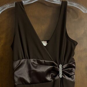 Chocolate brown formal dress